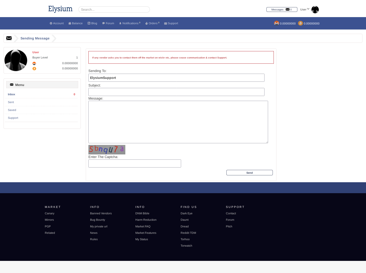 Personal account dashboard